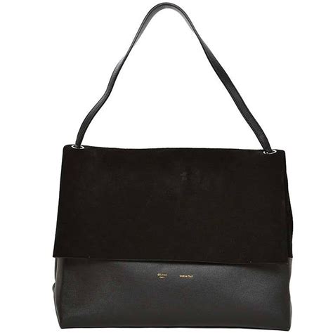 celine soft bag black|celine shoulder bag black.